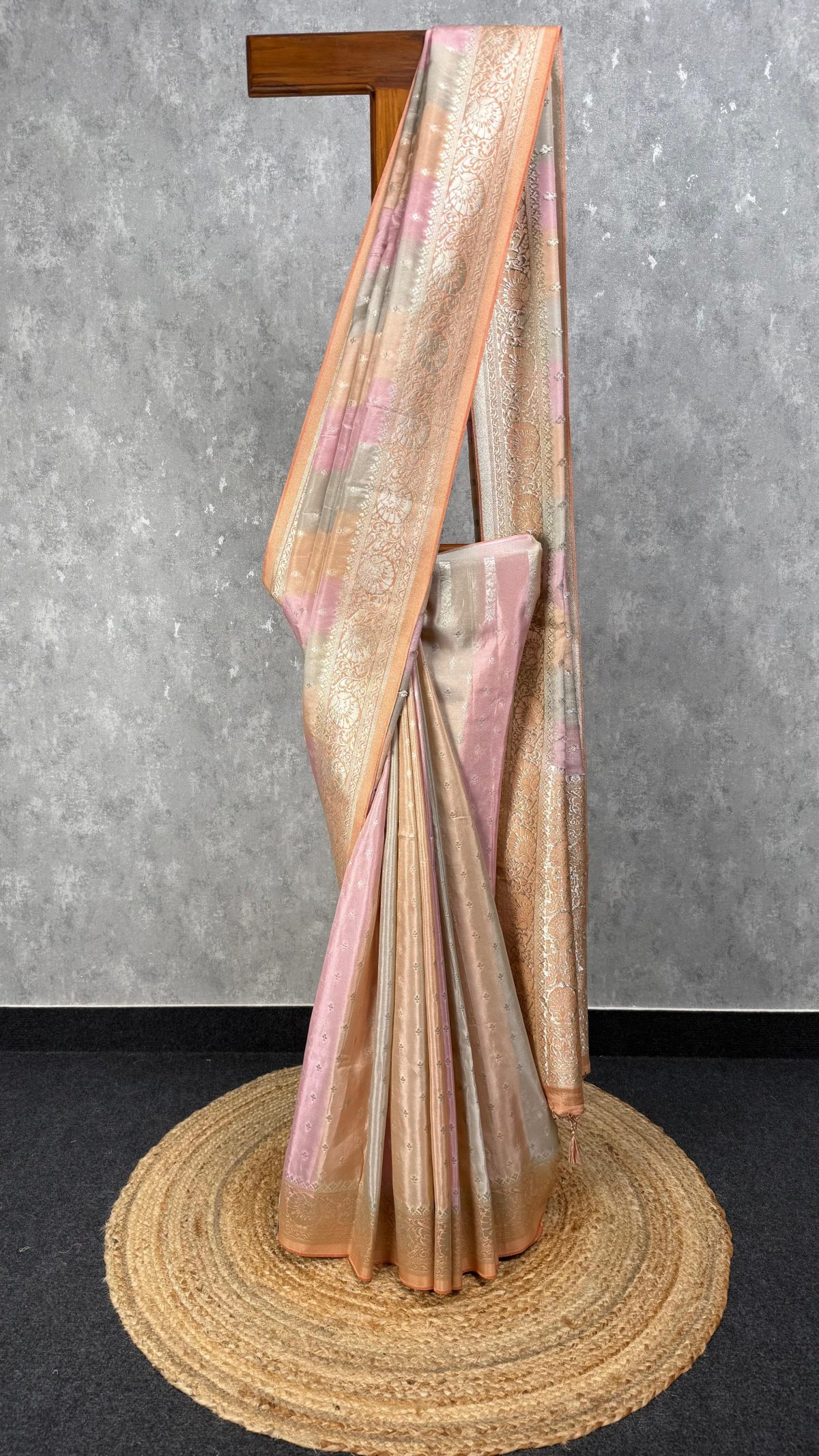 SATIN GEORGETTE BANARASI SAREE
