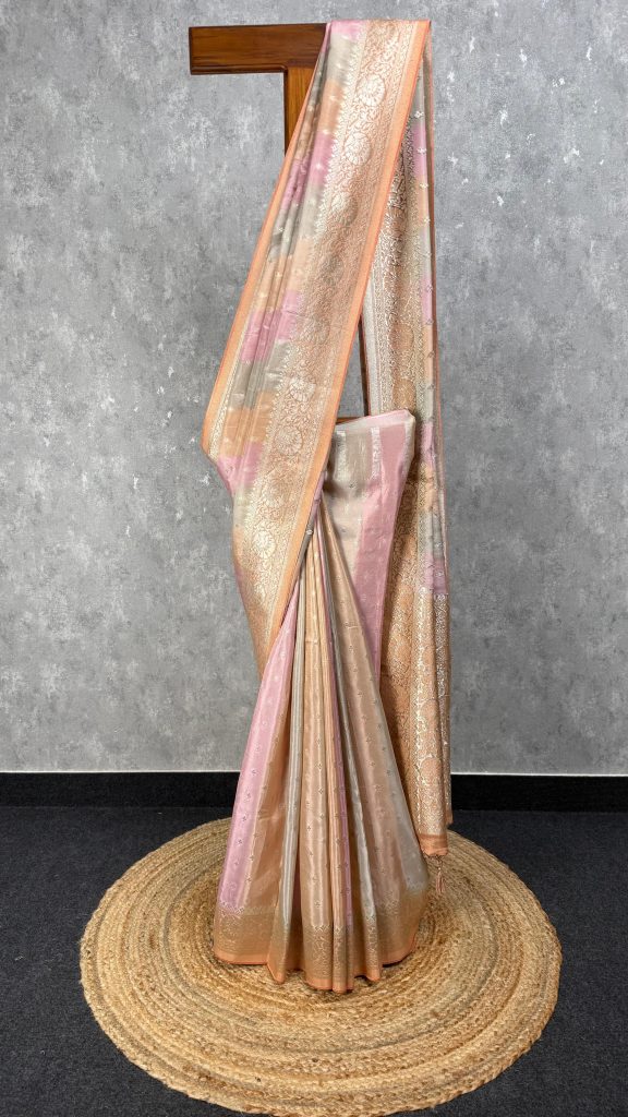 SATIN GEORGETTE BANARASI SAREE