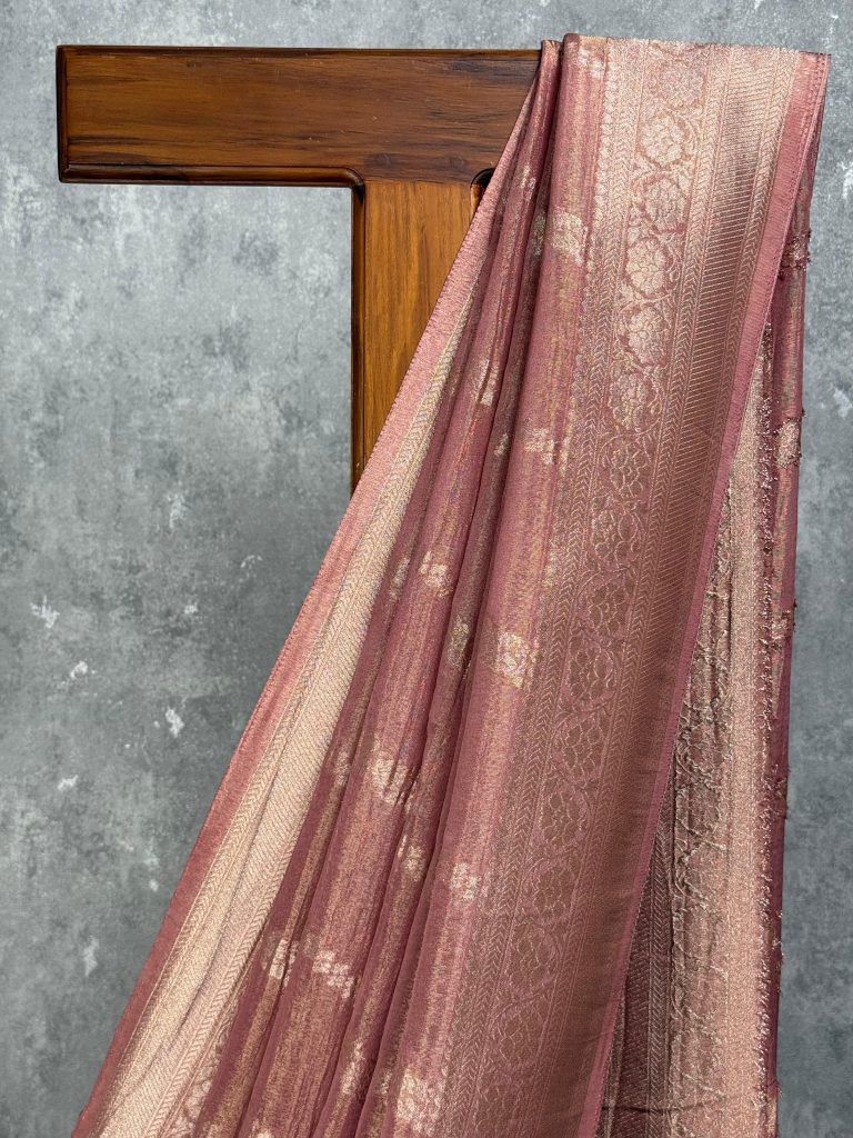 CRUSHED TISSUE SILK BANARASI SAREE - Image 2