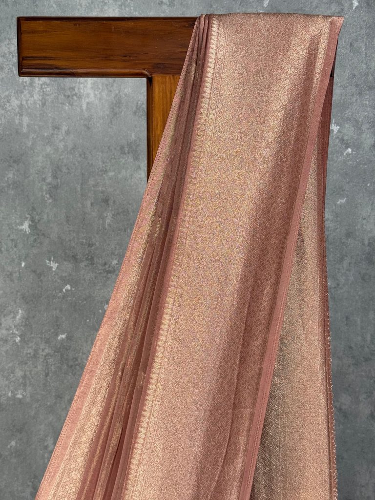CRUSHED TISSUE GEORGETTE BANARASI SAREE - Image 2