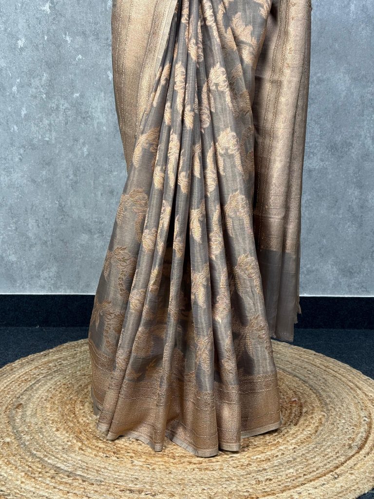TISSUE ORGANZA BANARASI SAREE - Image 3