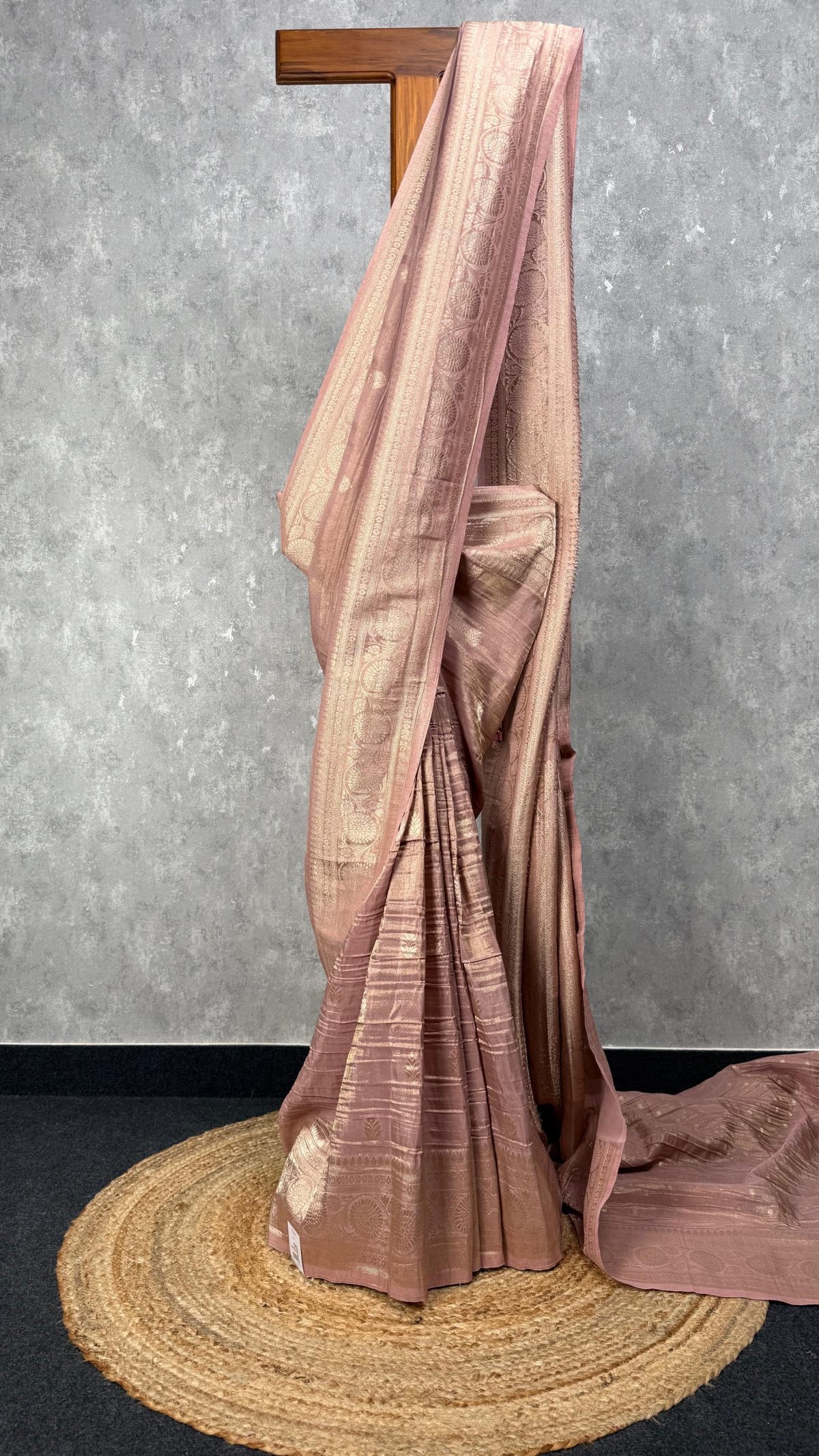 CRUSHED TISSUE GEORGETTE BANARASI SAREE
