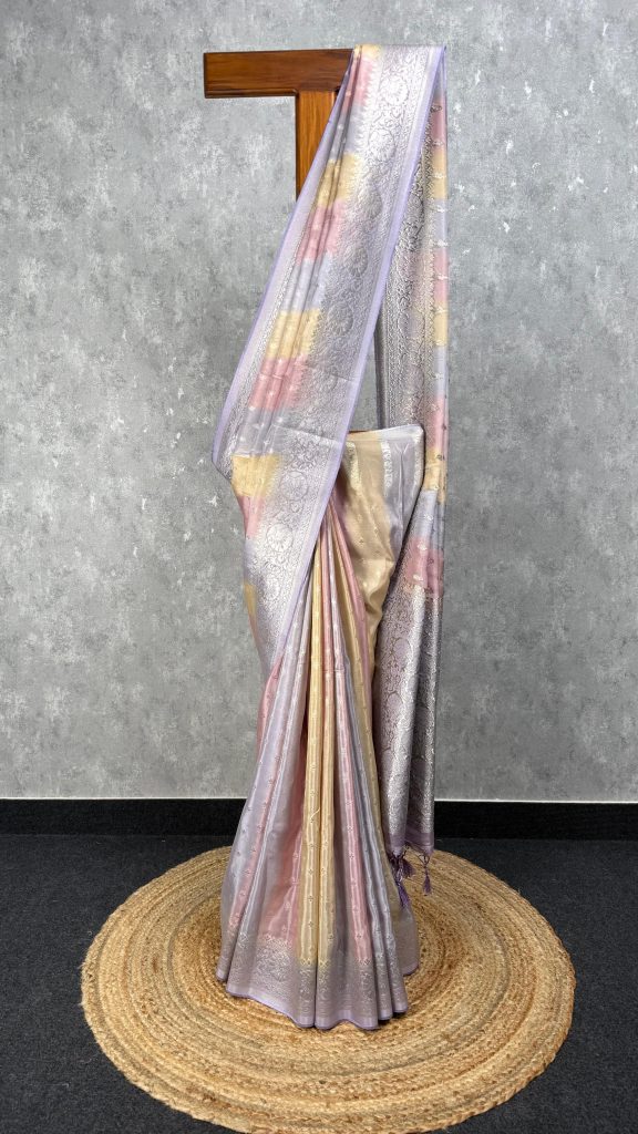 SATIN GEORGETTE BANARASI SAREE