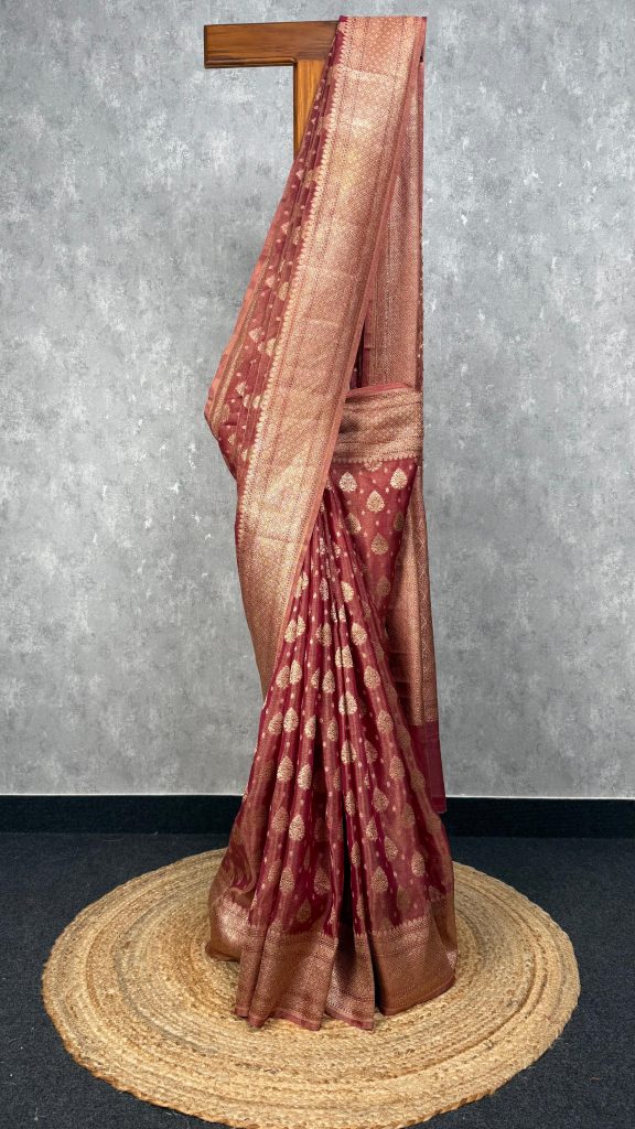 TISSUE ORGANZA BANARASI SAREE