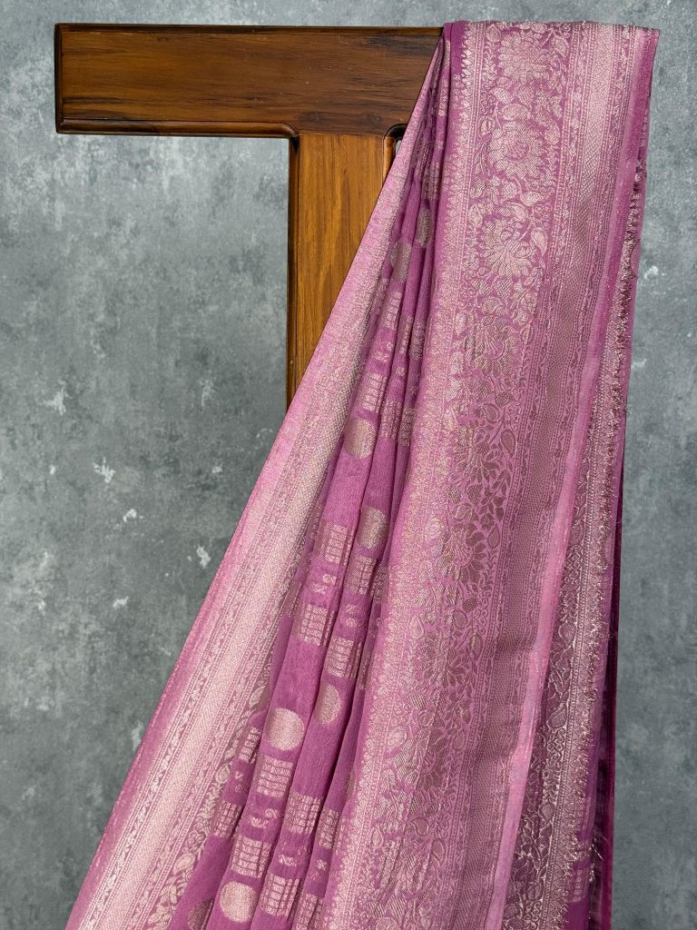 VISCOSE GEORGETTE BANARASI SAREE - Image 2
