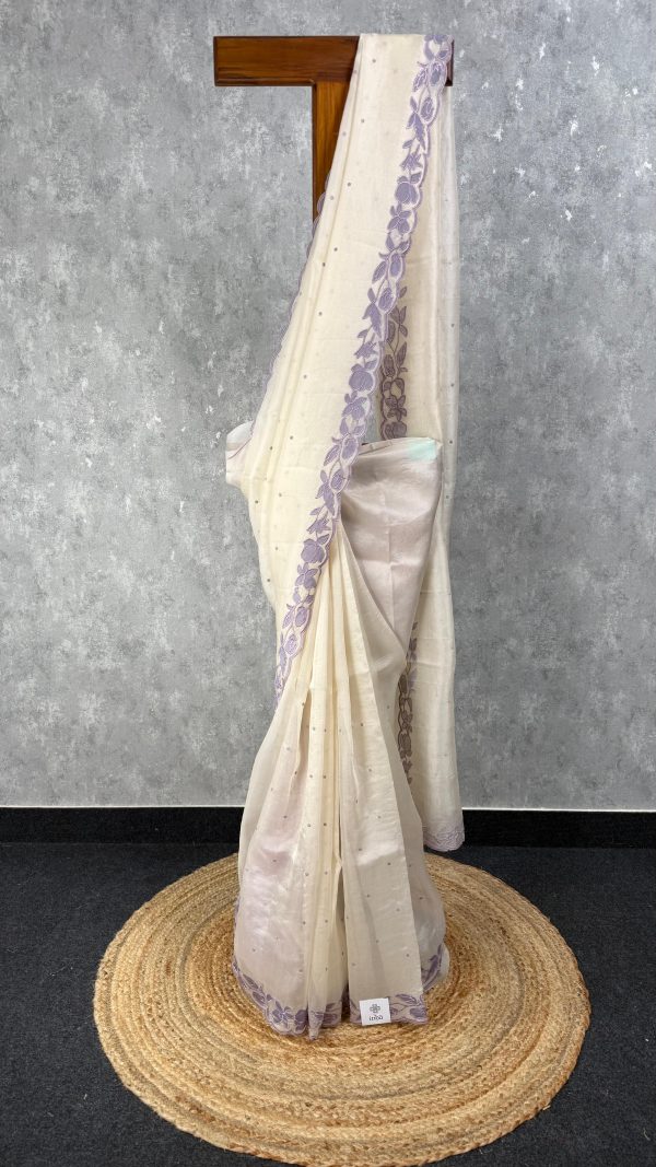 SILK ORGANZA EMBROIDERY SAREE