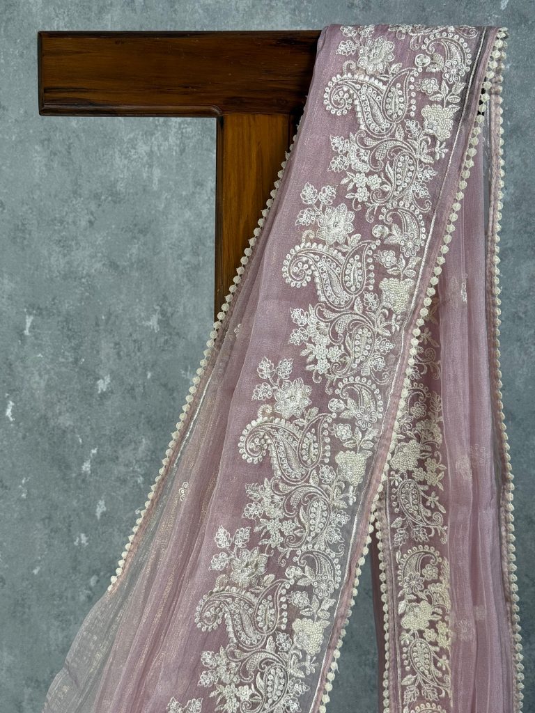ORGANZA EMBROIDERY SAREE - Image 2