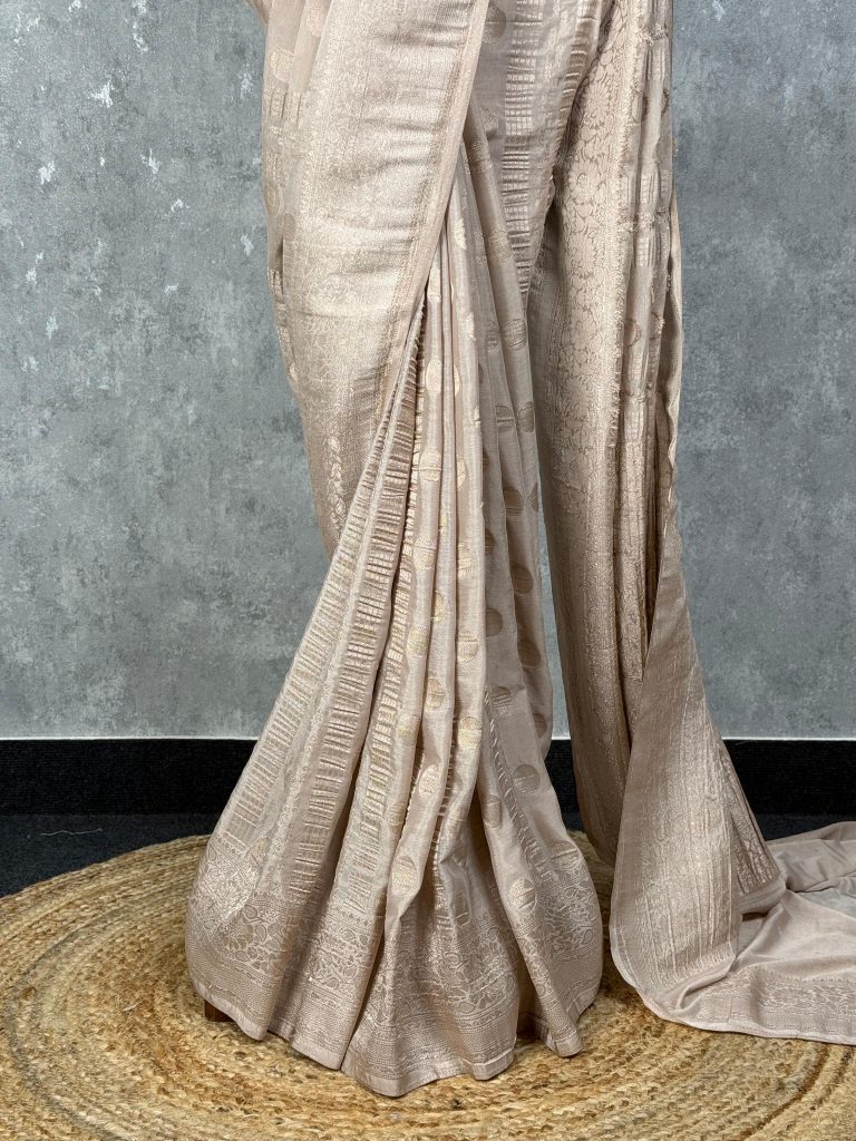 VISCOSE GEORGETTE BANARASI SAREE - Image 3