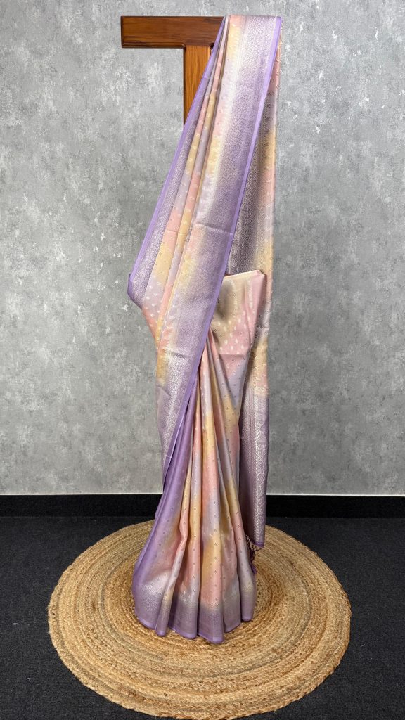 SATIN GEORGETTE BANARASI SAREE