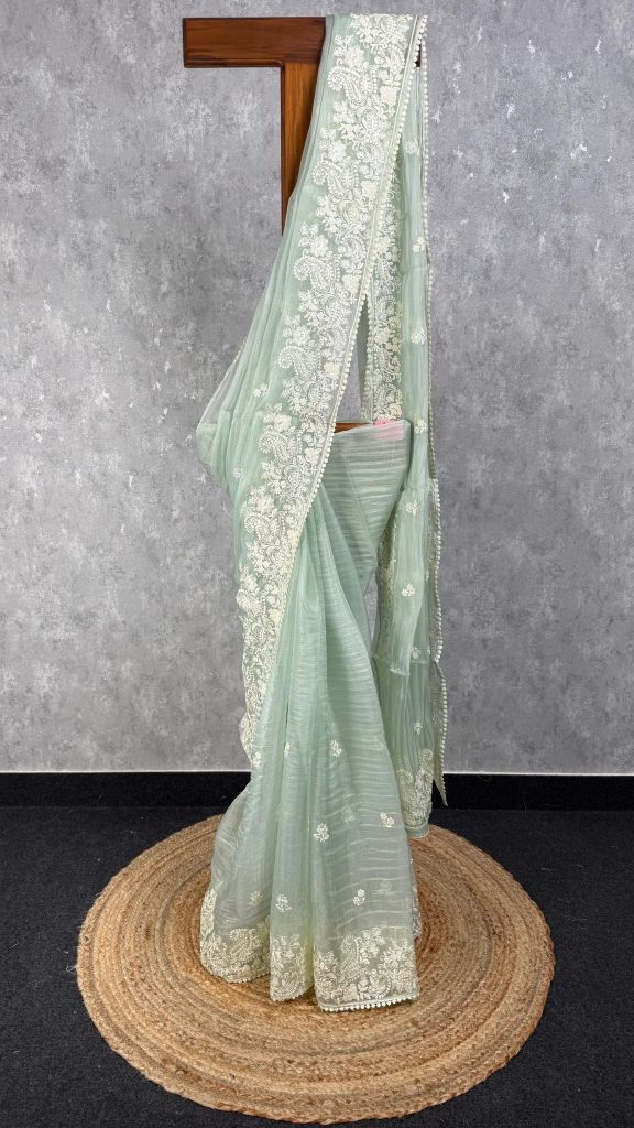 ORGANZA EMBROIDERY SAREE