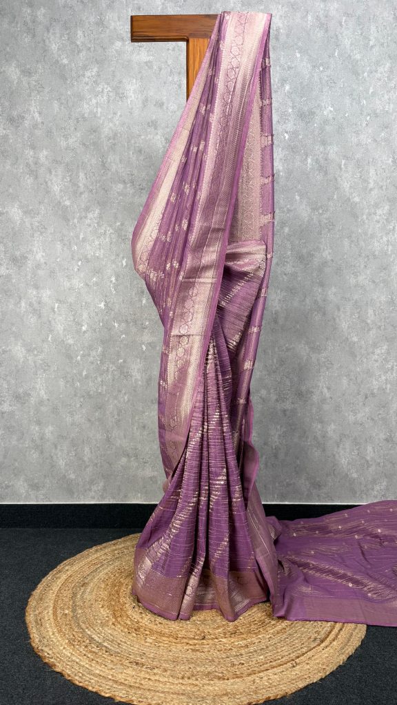 CRUSHED TISSUE SILK BANARASI SAREE