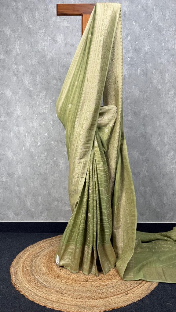 CRUSHED TISSUE GEORGETTE BNARASI SAREE