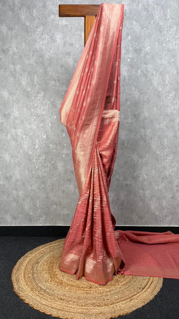 CRUSHED TISSUE SILK BANARASI SAREE