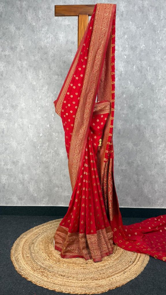 VISCOSE GEORGETTE BANARASI SAREE