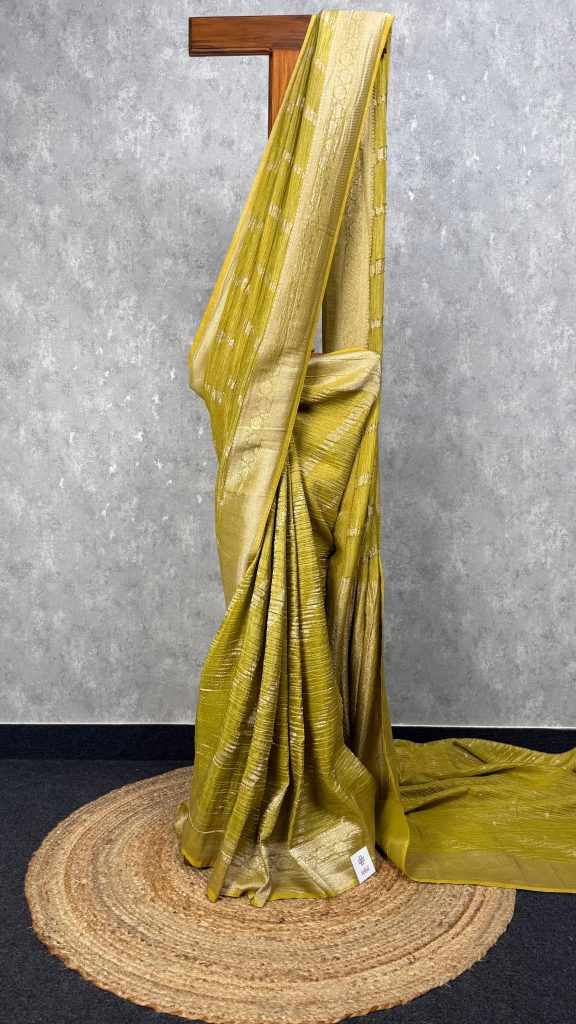 CRUSHED TISSUE SILK BANARASI SAREE