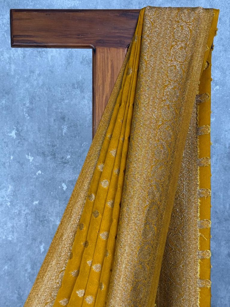 VISCOSE GEORGETTE BANARASI SAREE - Image 2