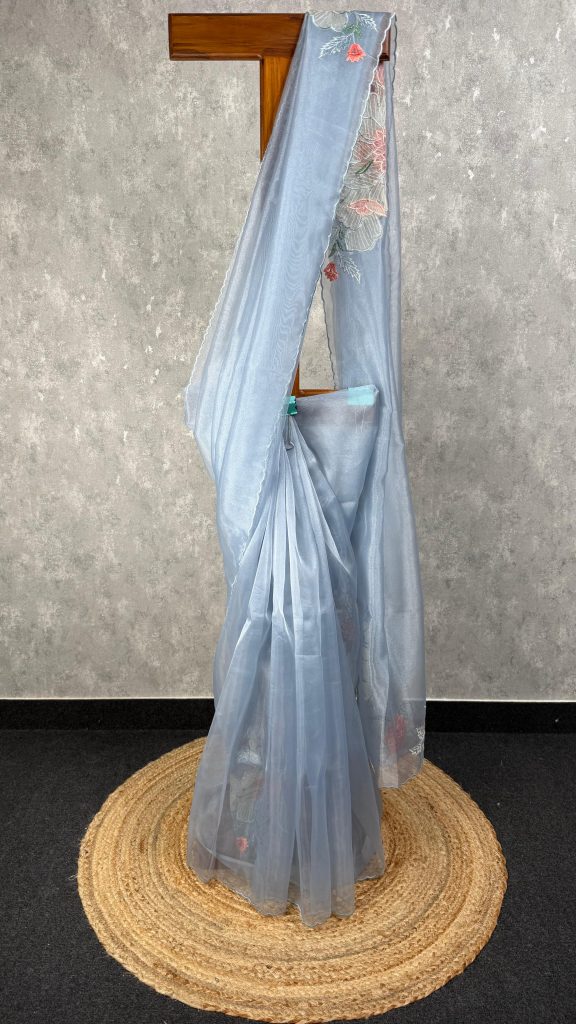 ORGANZA EMBROIDERY SAREE