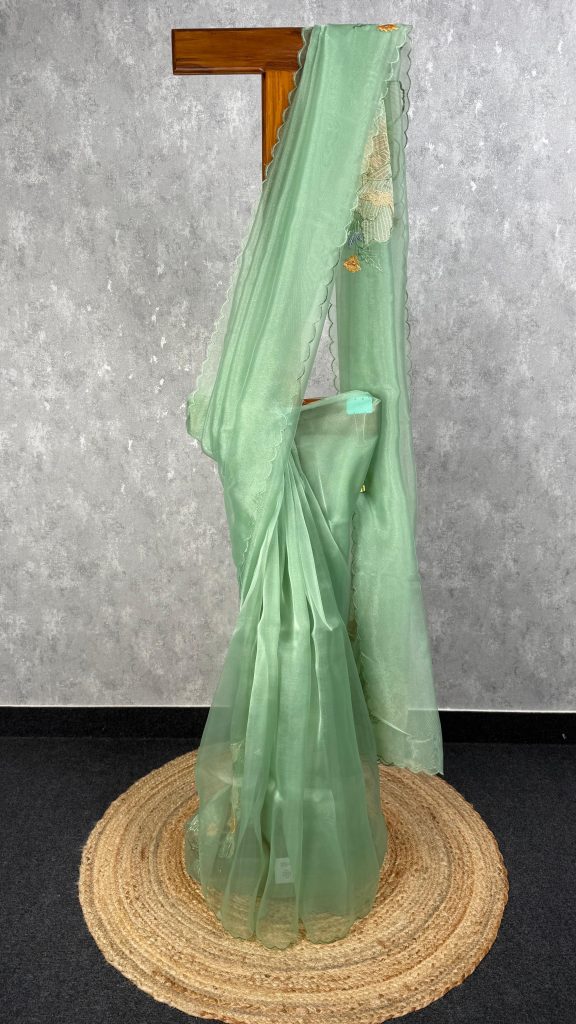 ORGANZA EMBROIDERY SAREE