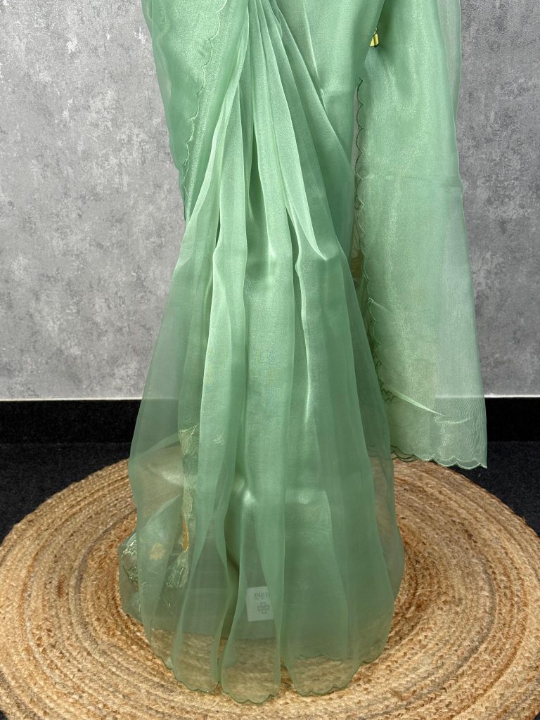 ORGANZA EMBROIDERY SAREE - Image 3