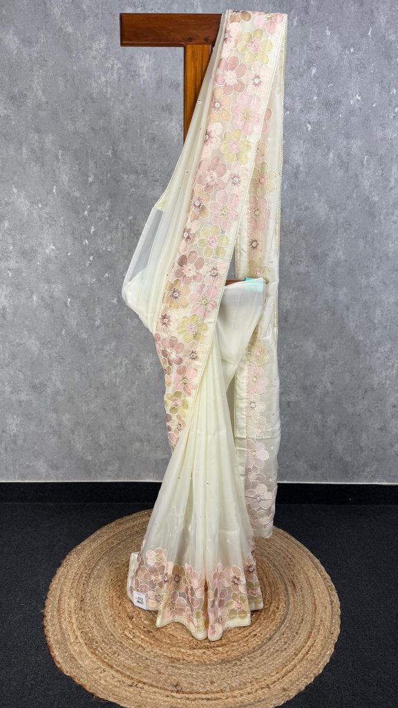 ORGANZA EMBROIDERY SAREE