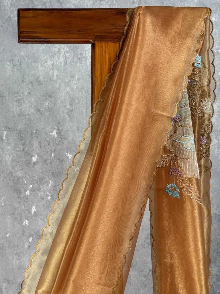 ORGANZA EMBROIDERY SAREE - Image 2