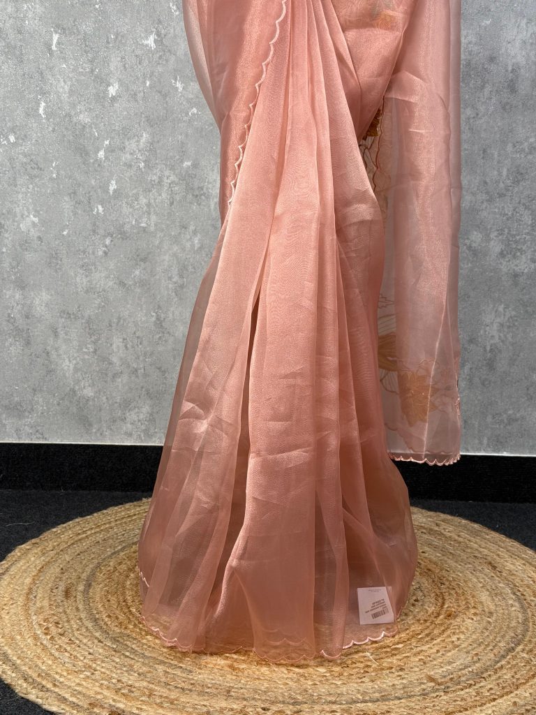 ORGANZA EMBROIDERY SAREE - Image 3