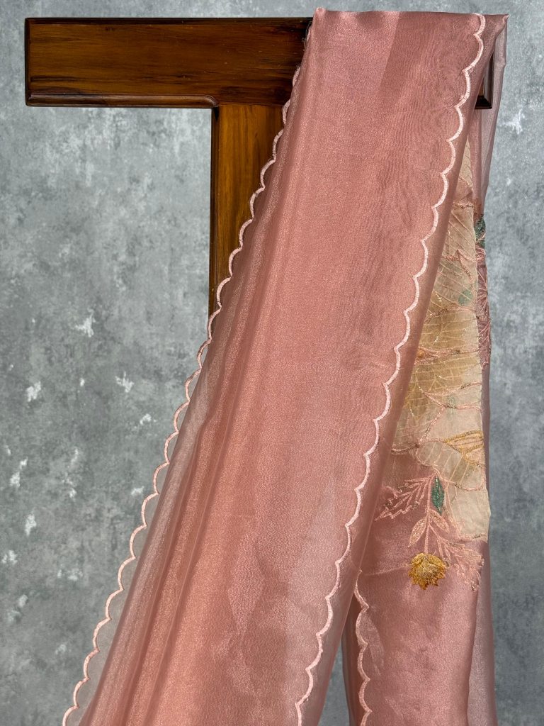 ORGANZA EMBROIDERY SAREE - Image 2