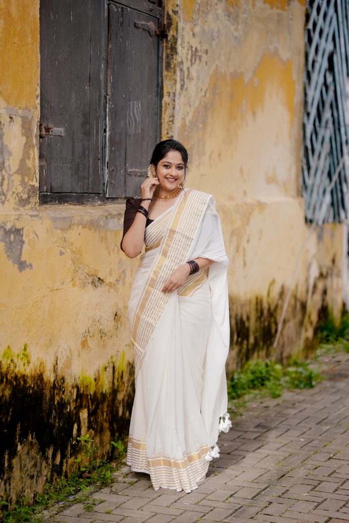 MUL COTTON HANDLOOM ONAM SAREE - Image 3