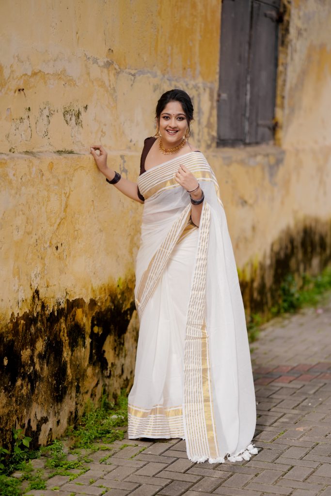 MUL COTTON HANDLOOM ONAM SAREE - Image 2