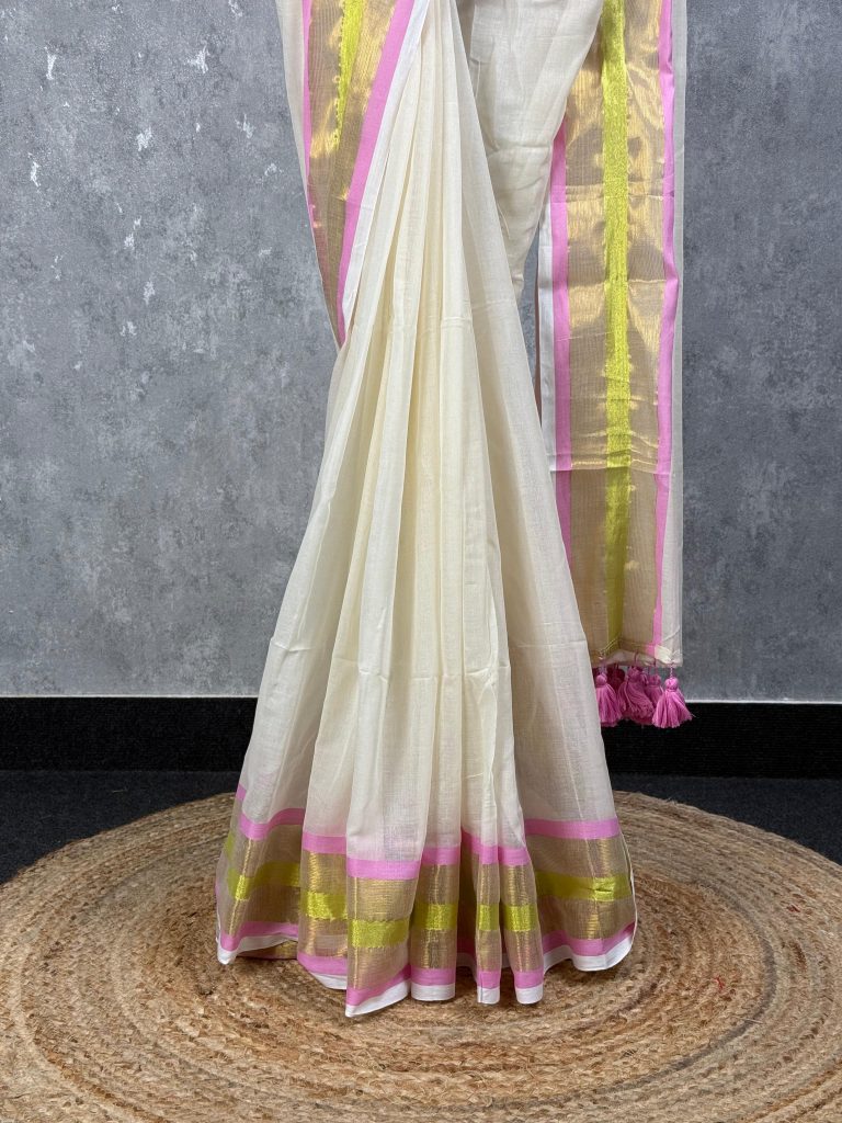 MUL COTTON HANDLOOM SAREE - Image 3