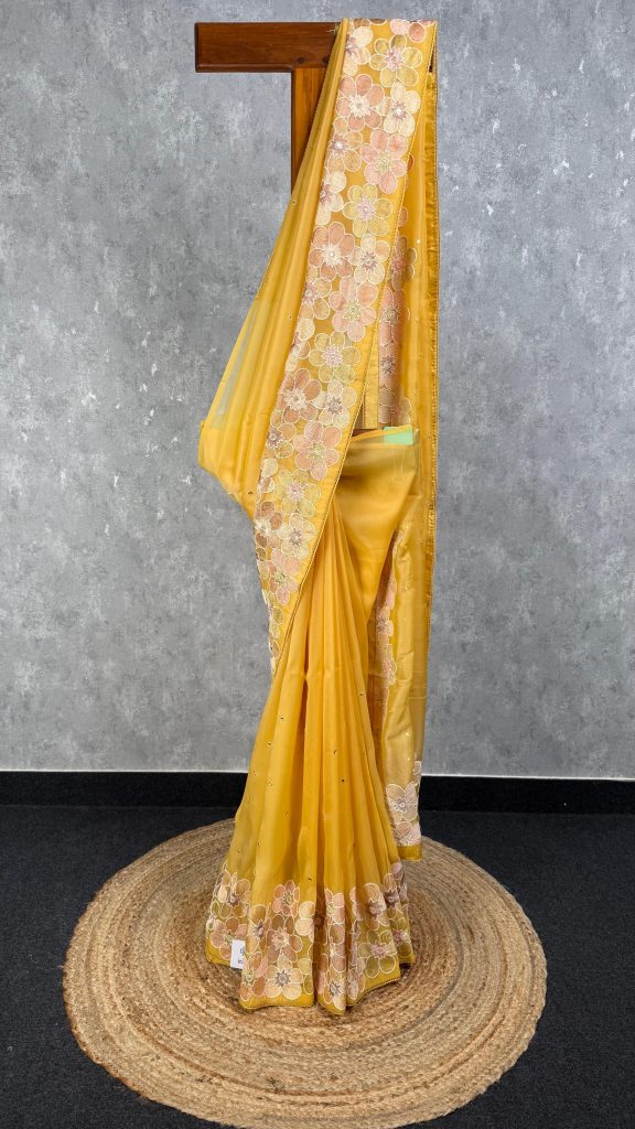 ORGANZA EMBROIDERY SAREE