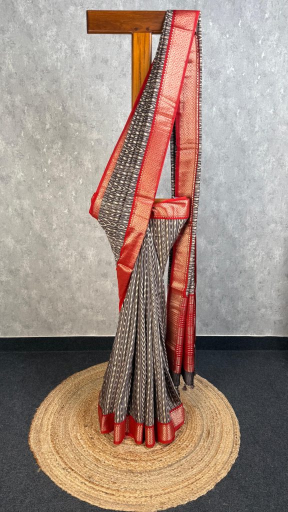 ASSAM SILK PRINTED BANARASI SAREE