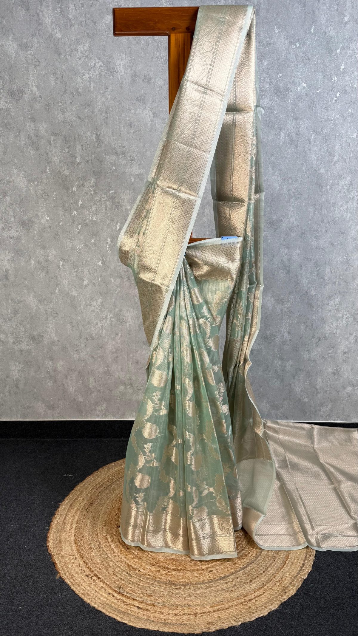 SEMI TISSUE ORGANZA JAAL BANARASI SAREE