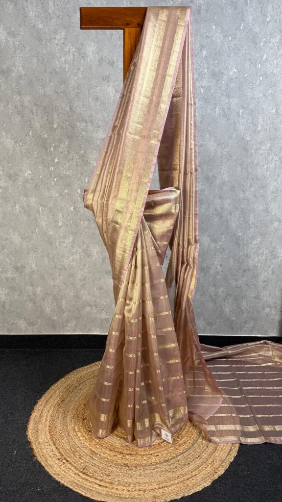 SEMI TISSUE ORGANZA BANARASI SAREE