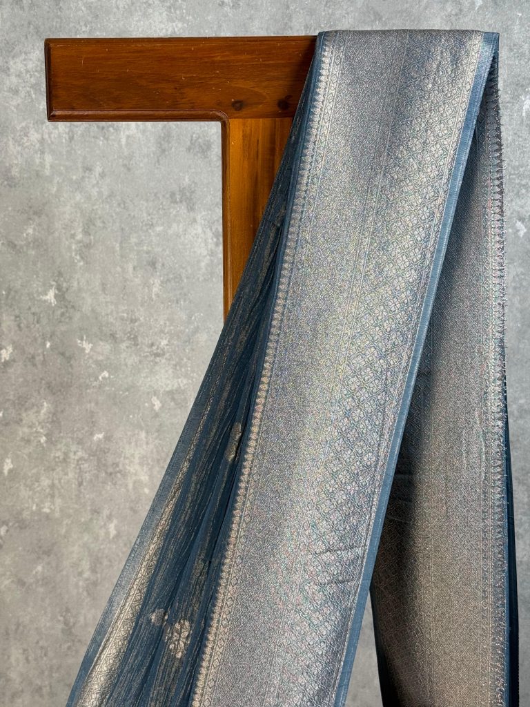 CRUSHED TISSUE SILK BANARASI SAREE - Image 2