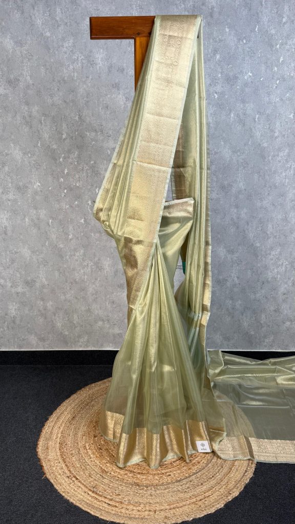 SEMI TISSUE ORGANZA BANARASI SAREE