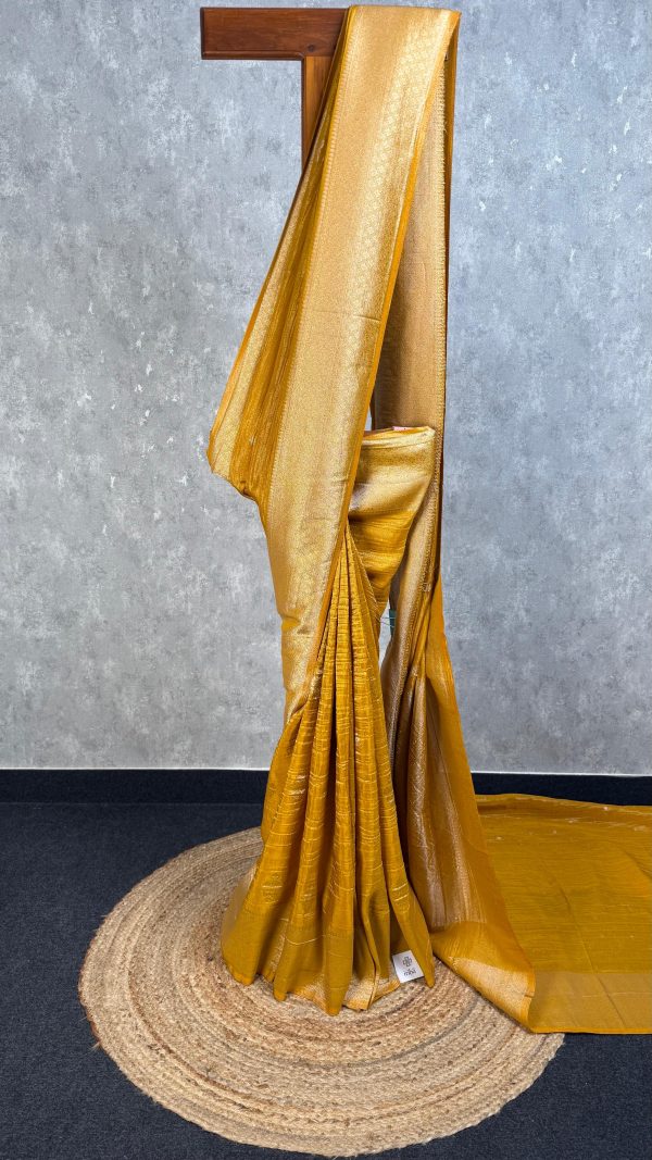 CRUSHED TISSUE SILK BANARASI SAREE