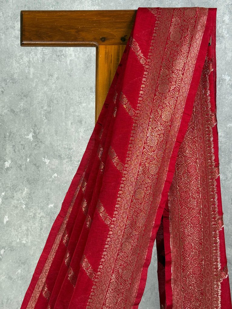 SEMI GEORGETTE BANARASI SAREE - Image 2