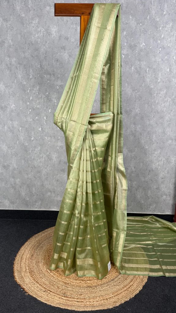 SEMI TISSUE ORGANZA BANARASI SAREE