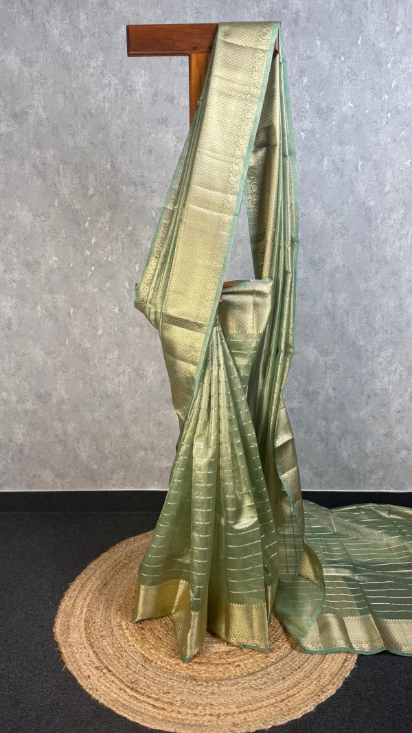 SEMI TISSUE ORGANZA BANARASI SAREE