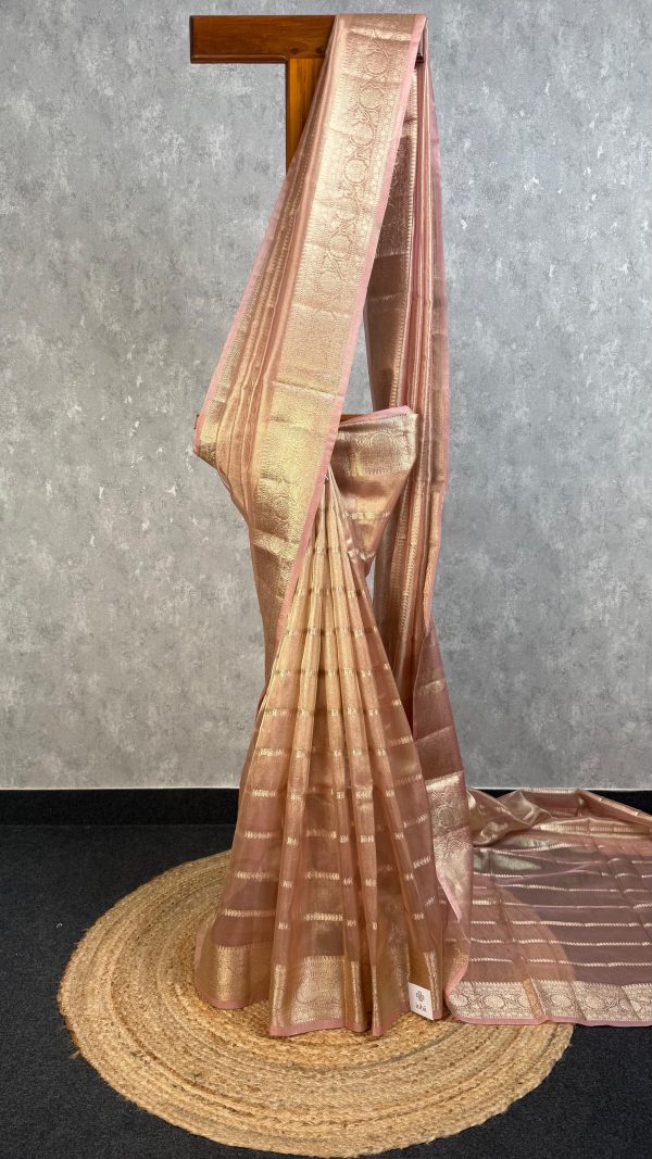 SEMI TISSUE ORGANZA BANARASI SAREE