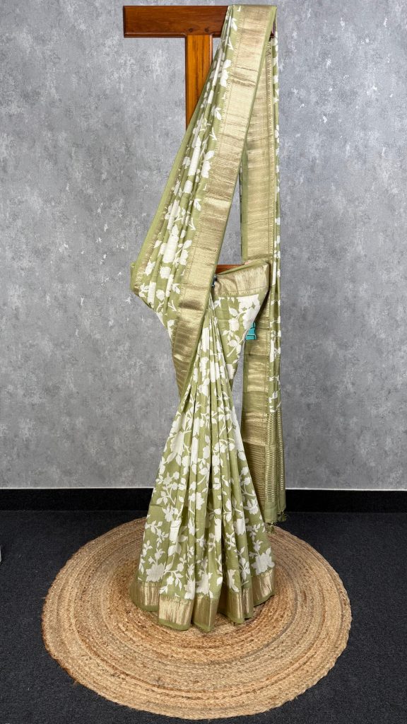 ASSAM SILK PRINTED BANARASI SAREE