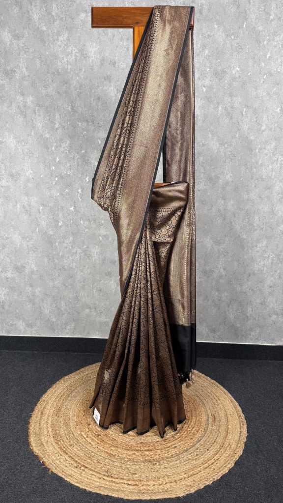 SEMI KATAN ANTIQUE ZARI BROCADE BANARASI SAREE