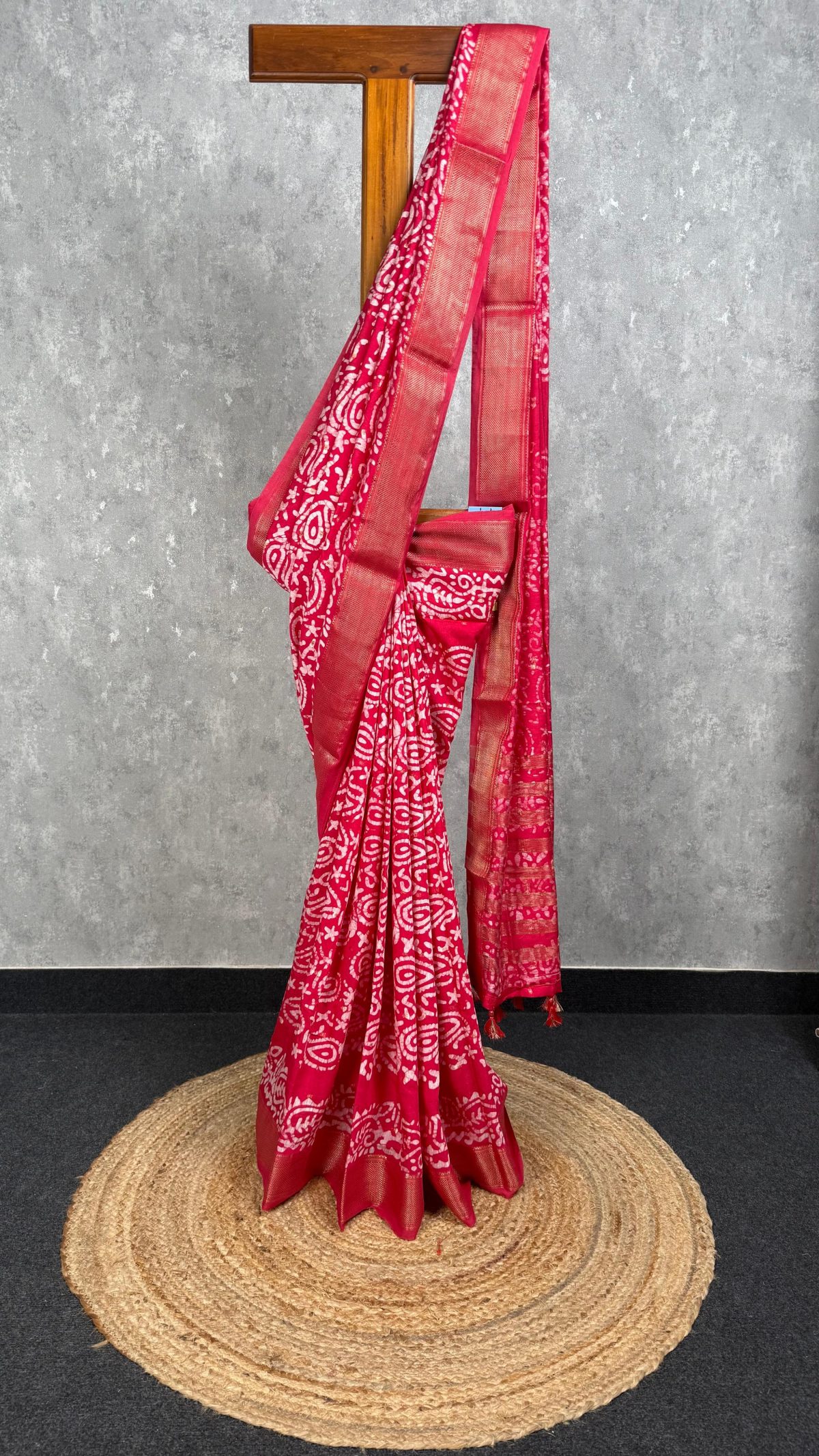 ASSAM SILK PRINTED BANARASI SAREE