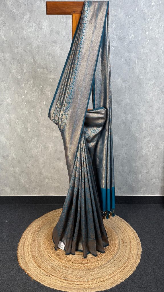SEMI KATAN ANTIQUE ZARI BROCADE BANARASI SAREE