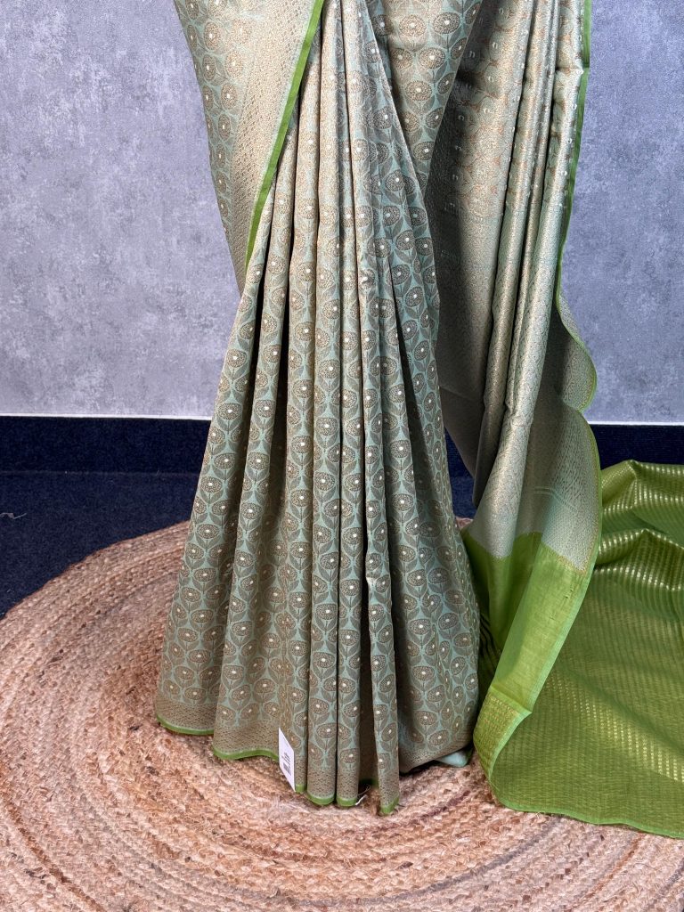 CHANDERI BROCADE BANARASI SAREE - Image 3