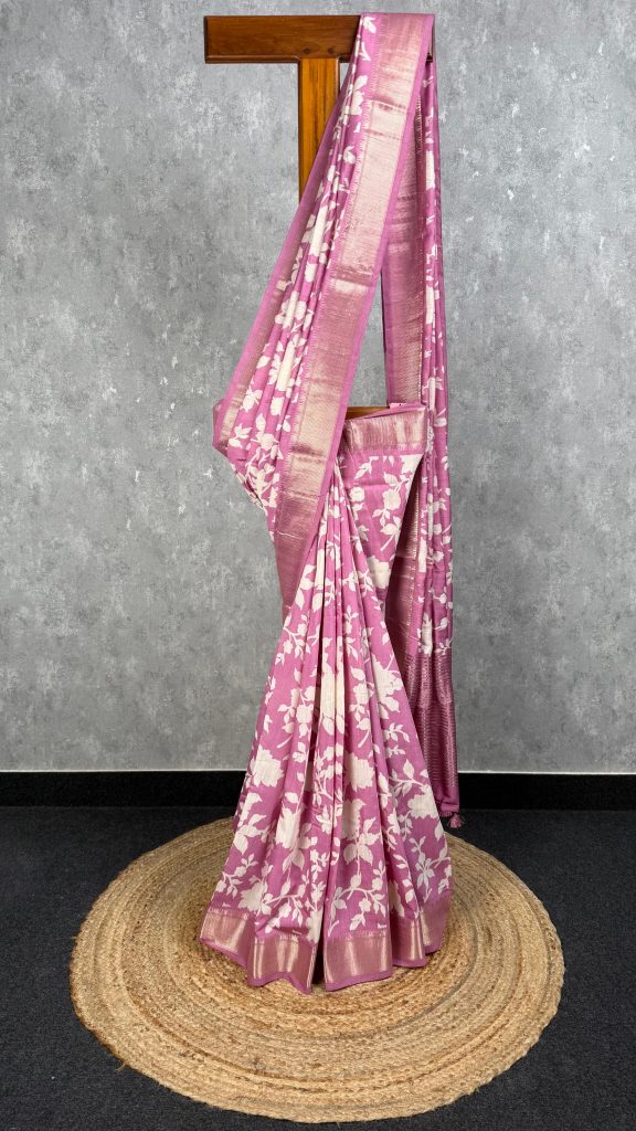 ASSAM SILK PRINTED BANARASI SAREE