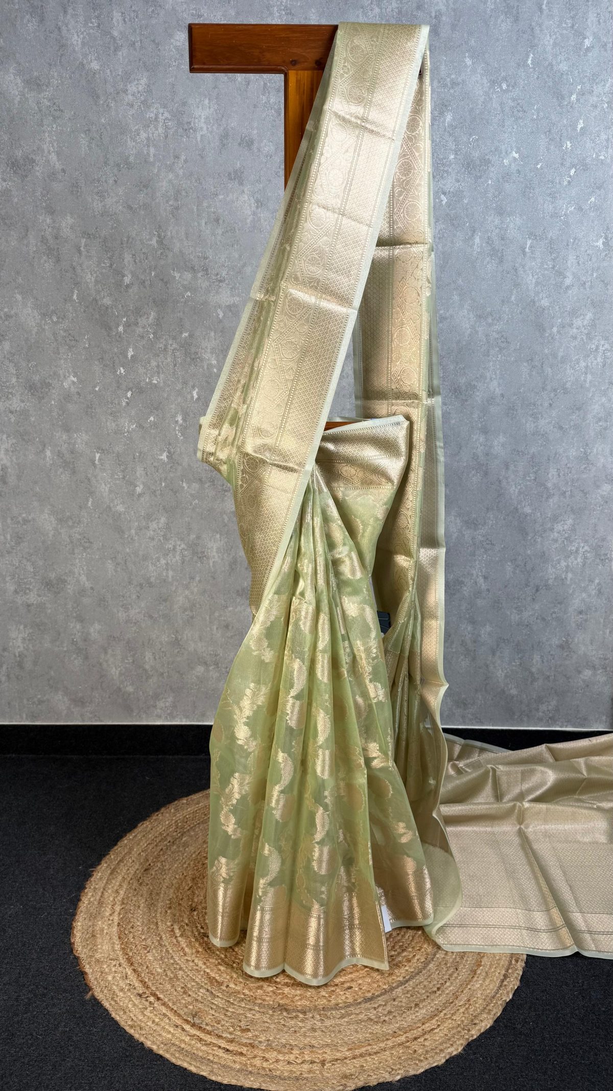 SEMI TISSUE ORGANZA JAAL BANARASI SAREE