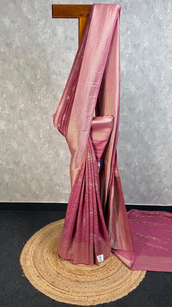 CRUSHED TISSUE SILK BANARASI SAREE