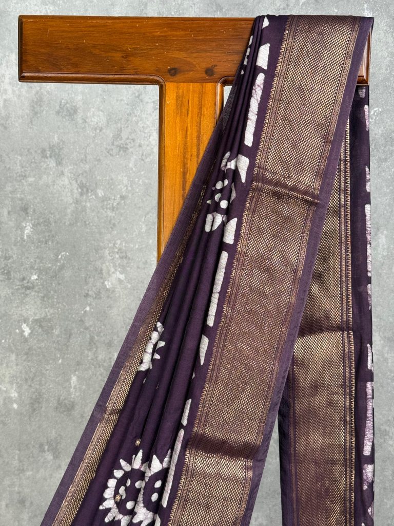ASSAM SILK PRINTED BANARASI SAREE - Image 2